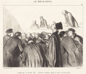 Der ohnmächtige Anwalt von Honoré Daumier