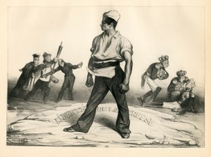 La Caricature (1830) politique, Satirique en N & B von Honoré Daumier