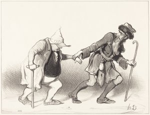 Le Constitutionnel und der ewige Jude von Honoré Daumier