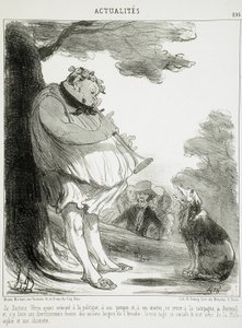 Le Docteur Véron ayant renoncé à la politique... von Honoré Daumier