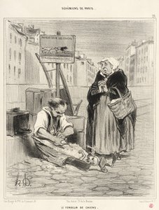 Der Hundeschneider von Honoré Daumier