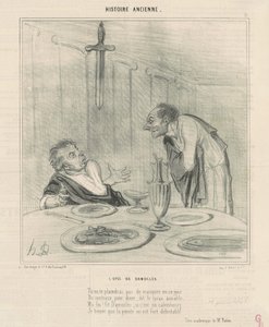 Das Schwert des Damokles von Honoré Daumier