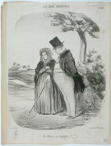Ein Schloss in Spanien von Honoré Daumier