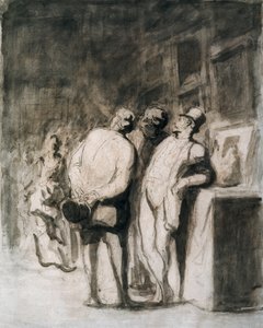 Die drei Kenner von Honoré Daumier