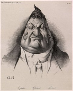 Louis-Philippe gesehen von Daumier - Die Vergangenheit - Die Gegenwart - Die Zukunft - aus La Caricature - 1834 - von Honoré Daumier - Illustration der Zeitung: „La Caricature“, 9. Januar