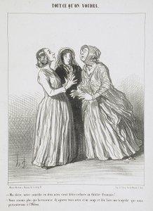 Meine Liebe, unser Zweiakter wurde am Théâtre Français abgelehnt! von Honoré Daumier