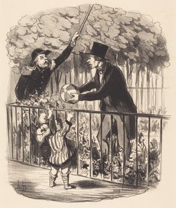Aber ich sage Ihnen, das ist sein Ballon... von Honoré Daumier