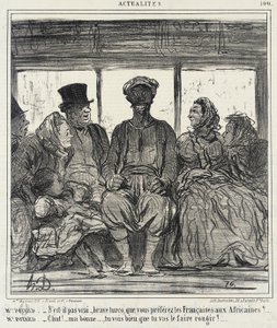 Mme. Potard. - Ist es nicht wahr, tapferer Turco... von Honoré Daumier