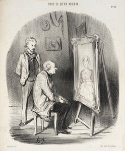 Ja, das ist meine verstorbene Frau!...nur finde ich, dass Sie sie zu sehr geschmeichelt haben!... von Honoré Daumier