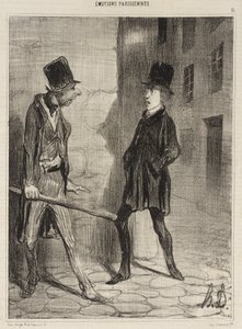 Wie spät ist es bitte? von Honoré Daumier