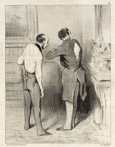 Dein Anzug gefällt mir, ich leihe ihn mir... von Honoré Daumier