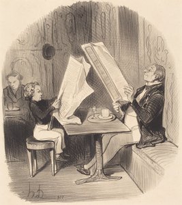 Ein Kind, das sich mit wenig amüsiert... von Honoré Daumier