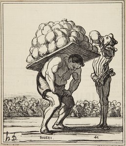Ein Herkules, der die von der Fête de St. Cloud übertrifft von Honoré Daumier
