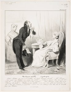 Ein empfindsamer Mann (Caricaturana 43) von Honoré Daumier