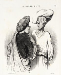 Ein Brauch aus Indien von Honoré Daumier