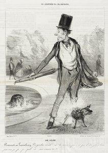 Eine Stunde - Spaziergang im Luxemburg von Honoré Daumier