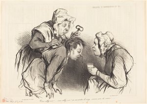 Vous allez voir!... ça va arrêter le sang... von Honoré Daumier