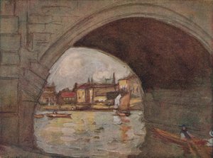Der Fluss, Richmond, um 1910, 1918 von Horace Mann Livens