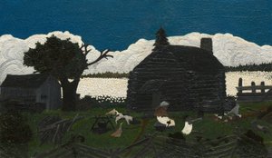 Hütte im Baumwollfeld, ca. 1931-1937 von Horace Pippin