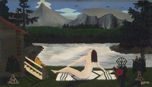 Dame des Sees, ca. 1936-39 von Horace Pippin