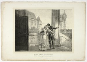 Und bedeckte, weinend, mit einem kostbaren Helm... von Horace Vernet