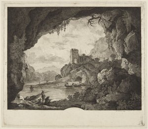 Fischen bei Mondschein von Horace Vernet