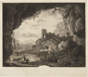 Fischen im Mondschein von Horace Vernet