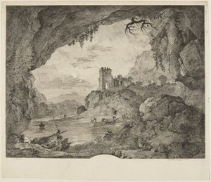 Fischen bei Mondschein von Horace Vernet
