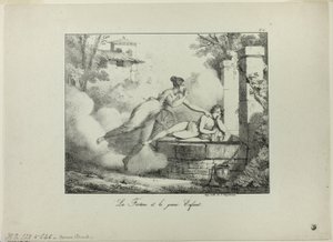 Fortuna und das junge Kind von Emile Jean Horace Vernet