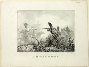 Ich werde dich hinunterlassen von Emile Jean Horace Vernet