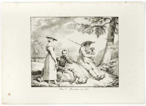 Szene aus der Auvergne im Jahr 1845