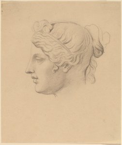 Klassischer Kopf im Profil von Horatio Greenough