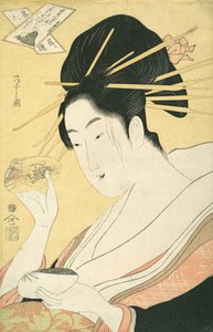 Passende Muscheln Kai-awase, „Kisen Hoshi“, aus der Serie Moderne Parodien von Hosoda Eishi