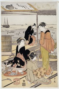 Teehaus an der Bucht von Shinagawa