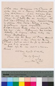 Seite 2 eines Briefes von Howard Carter an Kingsmill Marrs, 25. Oktober 1908 (Feder & Tinte auf Papier) von Howard Carter