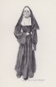Illustration für Evangeline, A Tale of Arcadie, von Henry Wadsworth Longfellow (Lithografie)