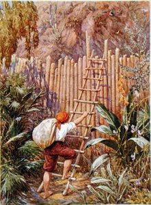 Crusoe und seine Festung, Illustration für 
