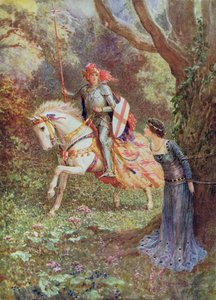 Er sah eine Dame von überragender Schönheit, aus 