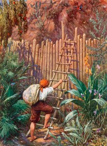 Illustration für Robinson Crusoe von Howard Davie