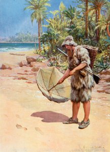 Illustration für Robinson Crusoe von Howard Davie