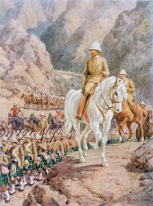 Lord Roberts (1832-1914) auf dem Marsch nach Kandahar