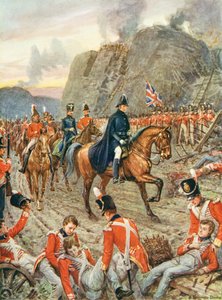 Der Herzog von Wellington (1769-1852) bei der Belagerung von Badajos