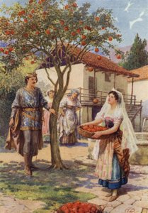 "Die Frucht fiel von selbst in den Korb" aus "Die Feen-Kätzchen" von Howard Davie