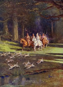 Die ganze Gesellschaft machte sich auf den Weg in den Wald von Howard Davie