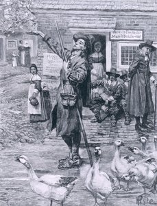 Ein Quäker-Prediger in Neuengland, Illustration aus 