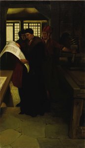 Gutenberg an der Presse, 1902