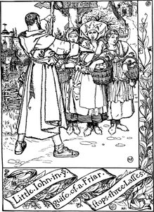 Illustration aus dem Buch Die fröhlichen Abenteuer von Robin Hood, von Howard Pyle, 1883