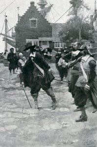 Die Ankunft von Stuyvesant in Neu-Amsterdam, Illustration aus 