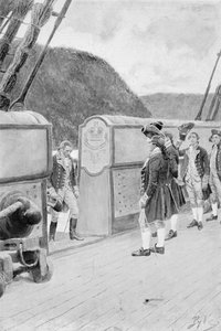 Die Flucht von Arnold auf der britischen Kriegsschaluppe 