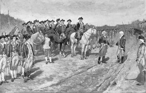 Die Kapitulation von Cornwallis in Yorktown, Illustration aus 